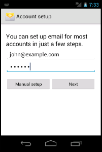 Setting up Andriod Email Setting up Andriod Email